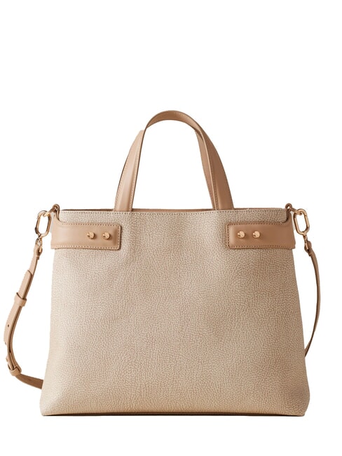 BORBONESE ARMOR  Bolso de mano, con bandolera arena - Bolsos Mujer