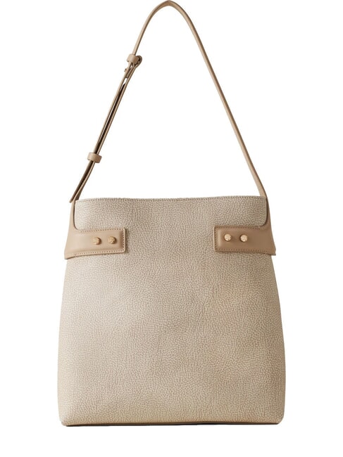 BORBONESE ARMOR  Bolso de hombro arena - Bolsos Mujer
