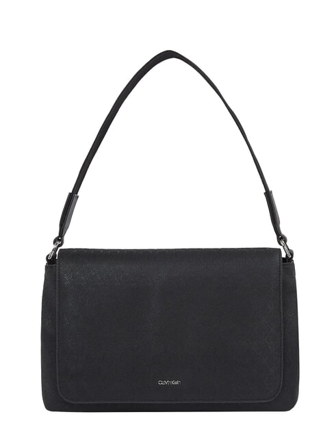 CALVIN KLEIN CK MUST Bolso de hombro con solapa negro - Bolsos Mujer