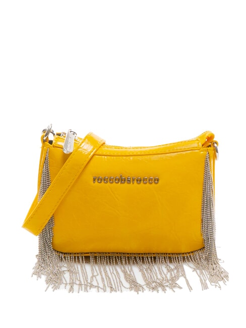 ROCCOBAROCCO FRINGES Bolso de hombro con flecos amarillo - Bolsos Mujer