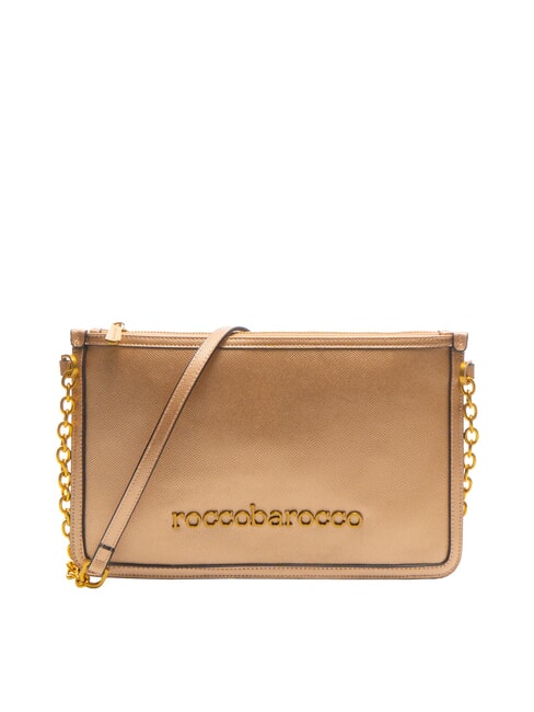 ROCCOBAROCCO SOPHIE Bolso plano efecto metalizado bronce - Bolsos Mujer