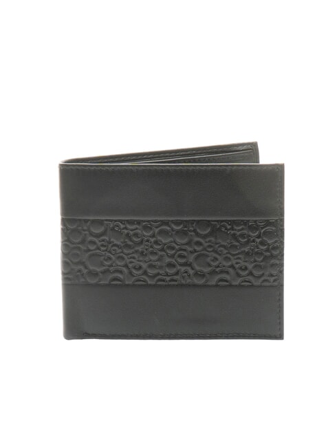 ROCCOBAROCCO VERTIGO Cartera de piel con solapa y monedero negro - Carteras Hombre