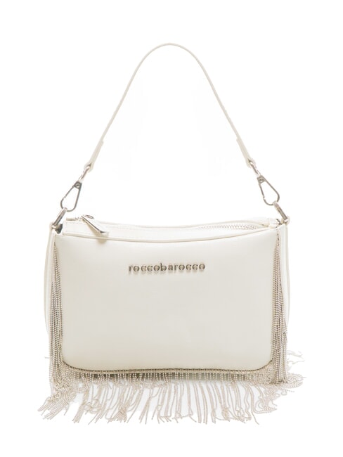 ROCCOBAROCCO FRINGES Bolso con asa y bandolera blanco - Bolsos Mujer