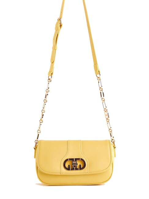 GAUDÌ DIANA Bolso con solapa y bandolera de cadena amarillo - Bolsos Mujer