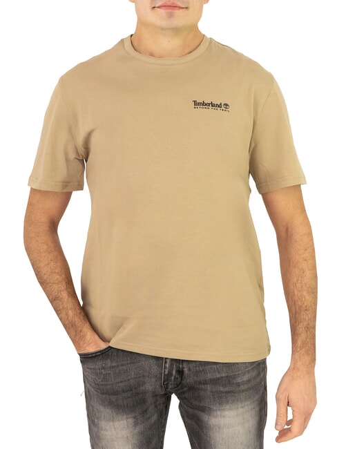 TIMBERLAND ASOS DESIGN 4 Camiseta de algodón con estampado en la espalda pimienta con limón - camiseta