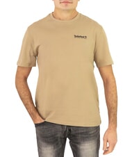 TIMBERLAND ASOS DESIGN 4 Camiseta de algodón con estampado en la espalda pimienta con limón - camiseta - 1