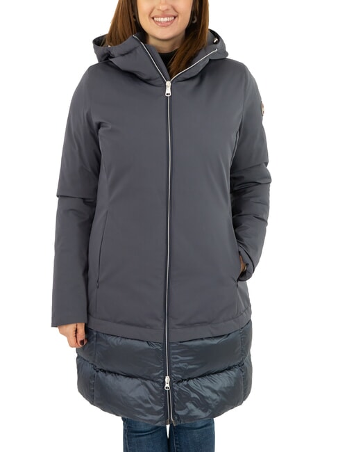 COLMAR PURENESS Chaqueta de plumón bimaterial con capucha Azul marino - Chaquetas de plumas de mujer