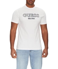 GUESS SS CN LOGO Camiseta de algodón purwhite - camiseta - 1