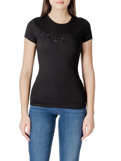 GUESS SS DOT LOGO R3  Camiseta de manga corta jetbla - camiseta