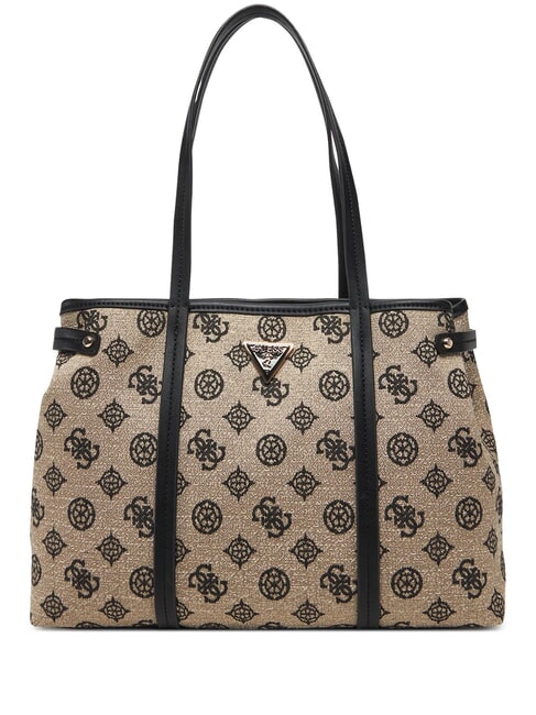 GUESS BEYZA  Bolso de hombro logotipo negro - Bolsos Mujer