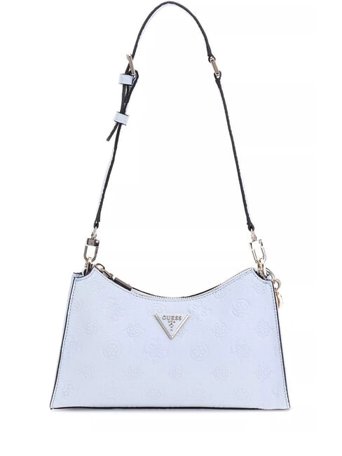 GUESS CRESIDIA Bolso de hombro con logo en relieve azul pálido - Bolsos Mujer