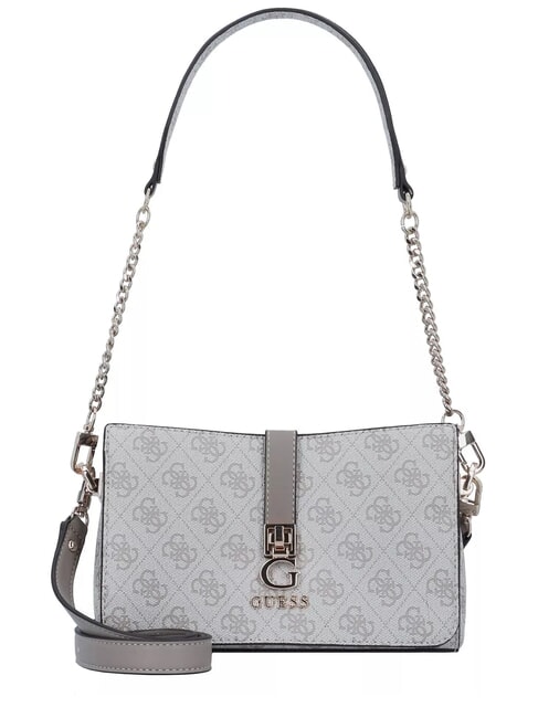 GUESS ZAMIRA  Bolso de hombro, con correa para el hombro logotipo de color topo oscuro - Bolsos Mujer