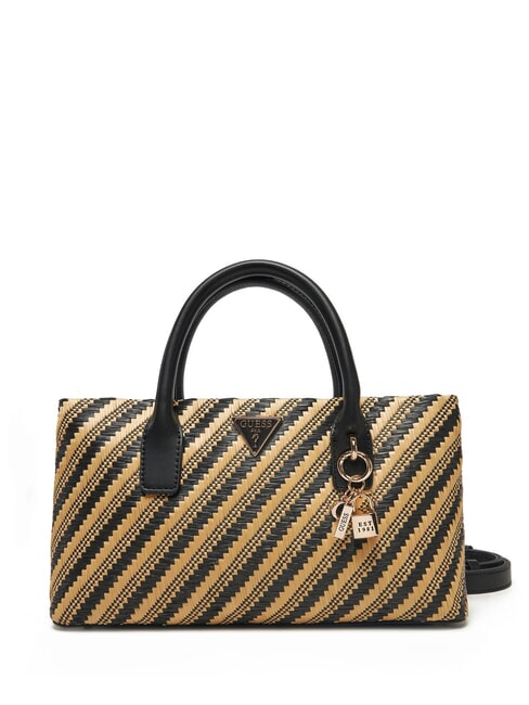 GUESS SIMONA  Bolso de mano, con bandolera natural / negro - Bolsos Mujer