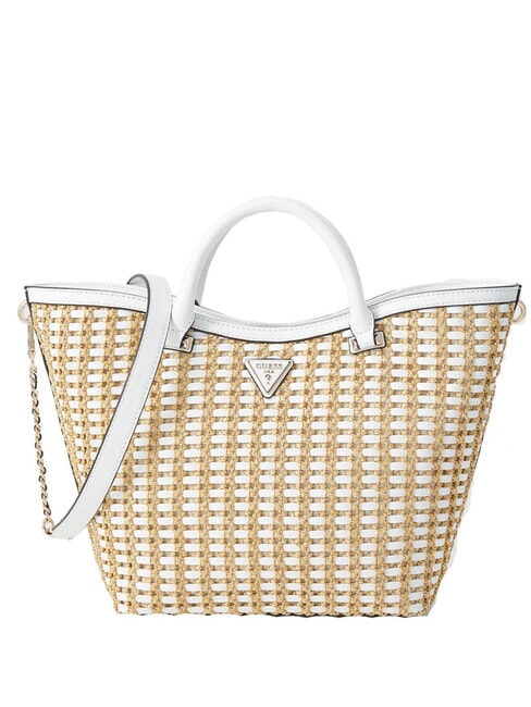 GUESS ATALIA  Bolso de mano, con bandolera blanco natural - Bolsos Mujer