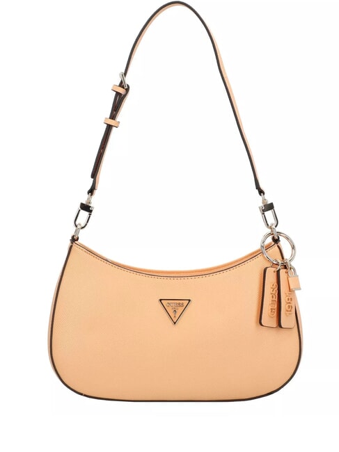 GUESS NOELLE bolso de hombro con cremallera en la parte superior albaricoque - Bolsos Mujer