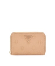 GUESS CRESIDIA  Cartera mediana con cremallera BEIGE - Carteras Mujer - 1