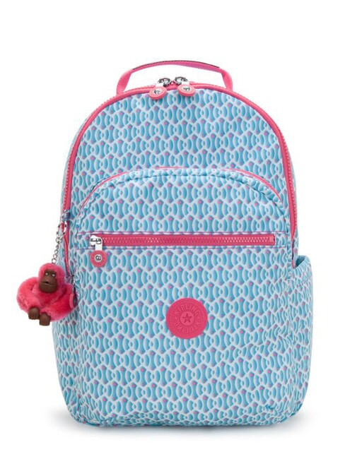 KIPLING SEOUL LAP Mochila con bolsillo para portátil de 15" combinación geográfica de ensueño - Mochilas Escuela & Tiempo Libre