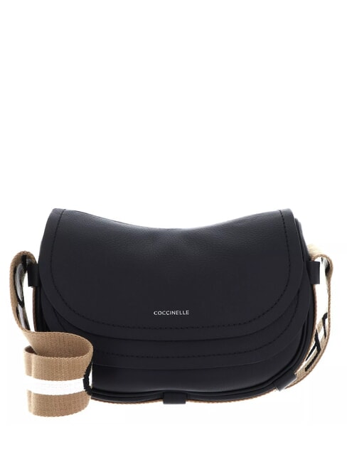COCCINELLE RAQUEL S Mini bolso de hombro, en piel negro/cuero - Bolsos Mujer