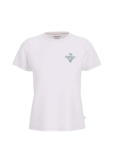 GUESS JEANS SS CN REGULAR Camiseta de algodón purwhite - camiseta