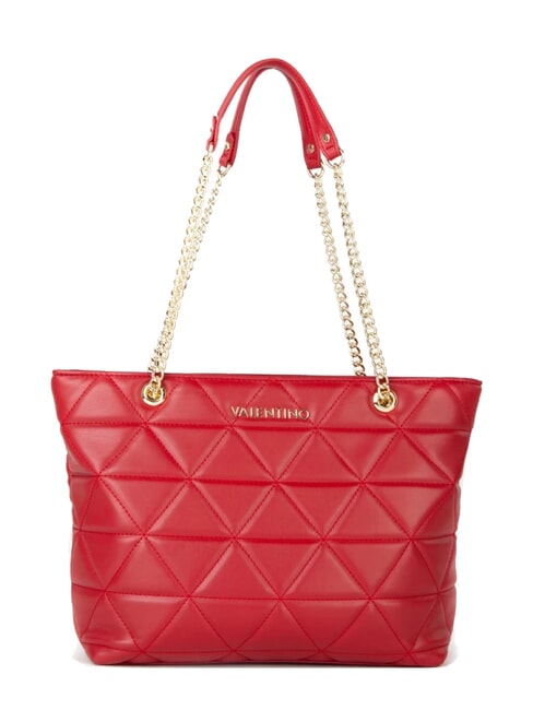 MARIO VALENTINO CARNABY Bolsa de compras acolchada rojo - Bolsos Mujer