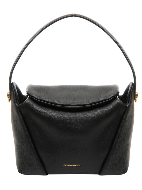 BORBONESE BLOOM  Mini bolso de hombro, con correa para el hombro negro - Bolsos Mujer