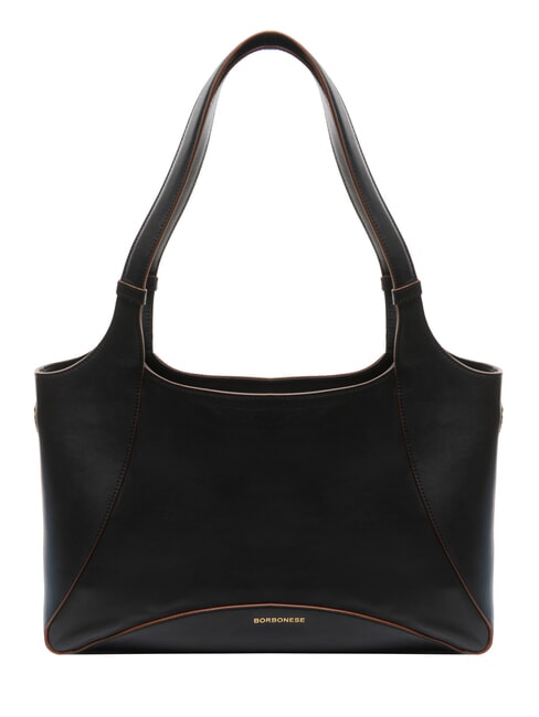 BORBONESE MEDAILLE  Bolso de hombro, de piel negro - Bolsos Mujer