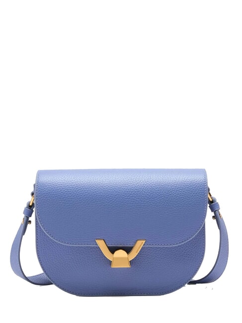 COCCINELLE DEW Bolso bandolera de piel martillada azul - Bolsos Mujer