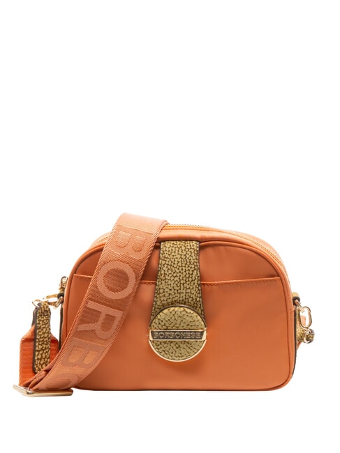 BORBONESE ECLIPSE  Mini bolso de hombro para cámara mandarina/op natural - Bolsos Mujer