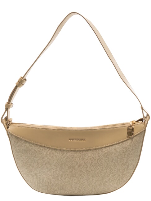 BORBONESE LA VOILE Bolso de hombro arena - Bolsos Mujer