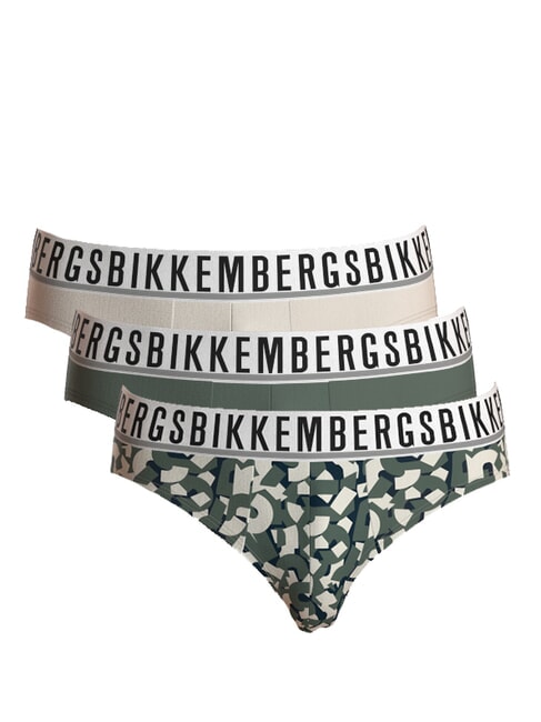 BIKKEMBERGS BRIEF MIX 3 resbalones bosque - Calzoncillos de hombre