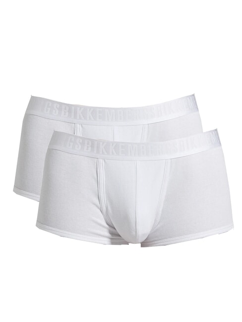 BIKKEMBERGS NEW CLASSIC TRUNK 2 boxeadores blanco - Calzoncillos de hombre