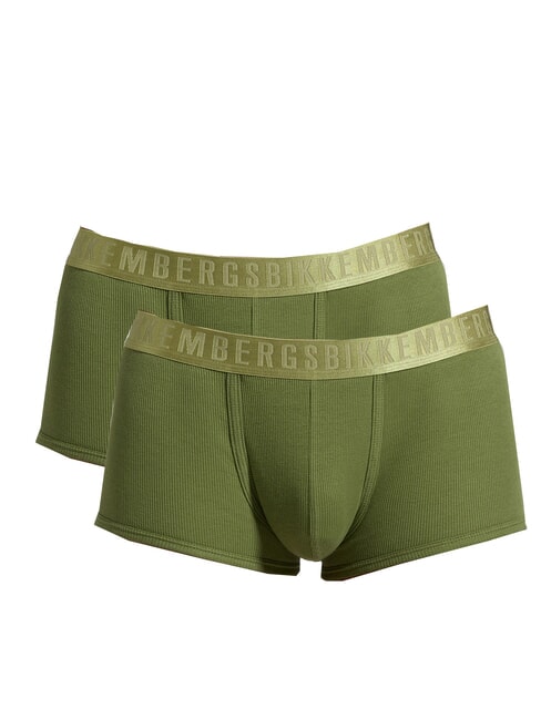 BIKKEMBERGS NEW CLASSIC TRUNK 2 boxeadores militar - Calzoncillos de hombre