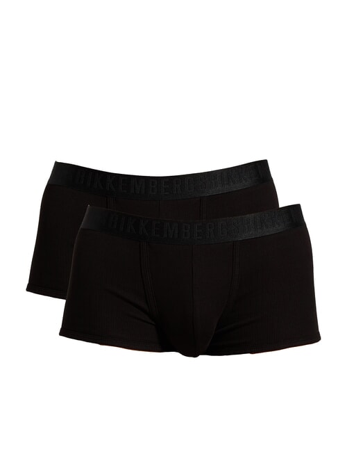 BIKKEMBERGS NEW CLASSIC TRUNK 2 boxeadores negro - Calzoncillos de hombre