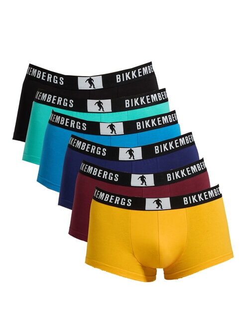 BIKKEMBERGS NEW PUPINO TRUNK 6 boxeadores multicolor - Calzoncillos de hombre