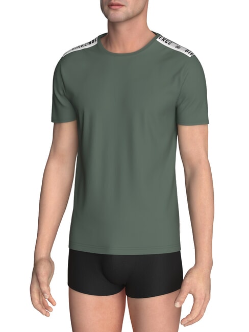 BIKKEMBERGS ELASTIC Camiseta verde - camiseta