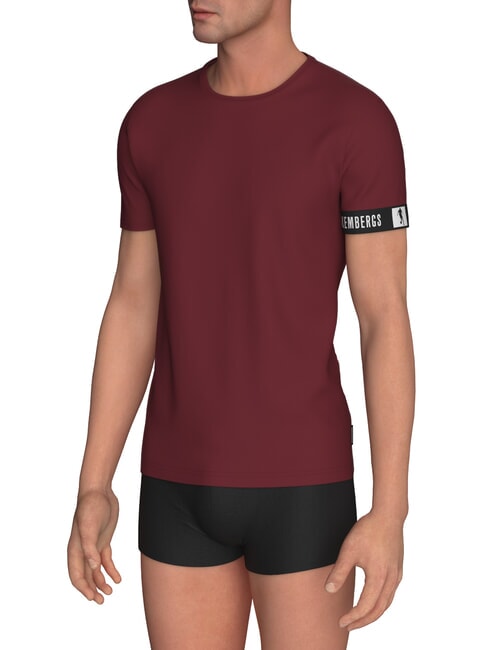 BIKKEMBERGS NEW PUPINO Camiseta Burdeos - camiseta