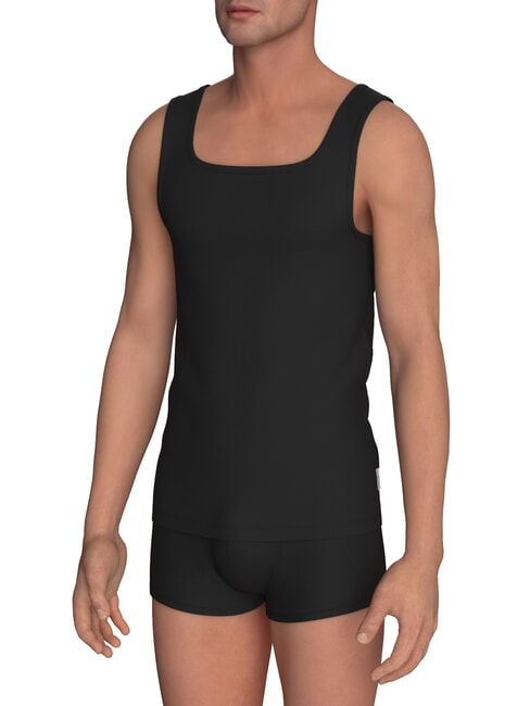 BIKKEMBERGS NEW CLASSIC Camiseta sin mangas acanalada negro - camiseta