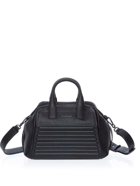 MANDARINA DUCK I-CON Bolso de bolos de cuero negro - Bolsos Mujer