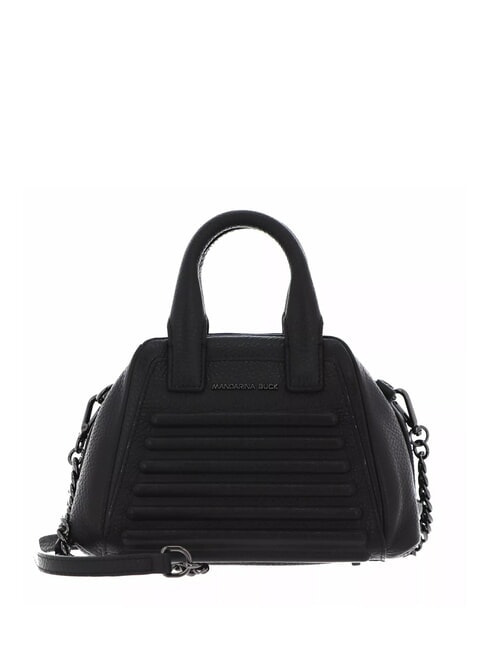MANDARINA DUCK I-CON Mini bolso de piel con bandolera negro - Bolsos Mujer