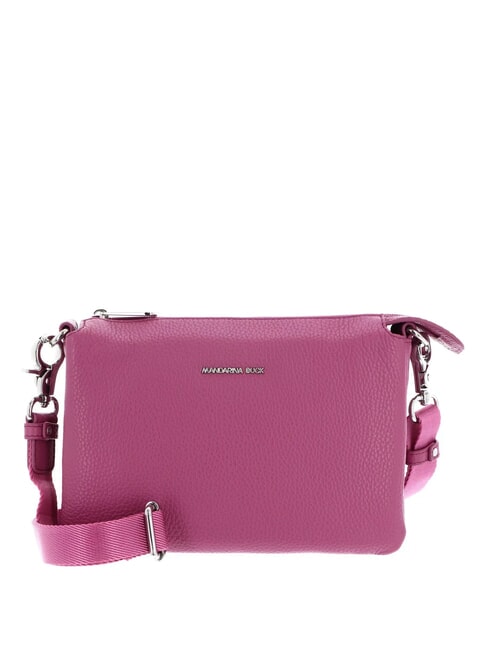 MANDARINA DUCK MELLOW Bolso bandolera en piel violeta rojo - Bolsos Mujer