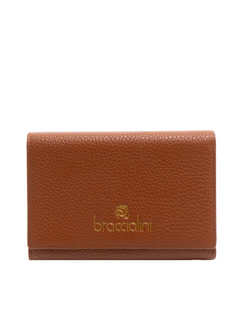 BRACCIALINI BASIC Cartera mediana de cuero marrón - Carteras Mujer