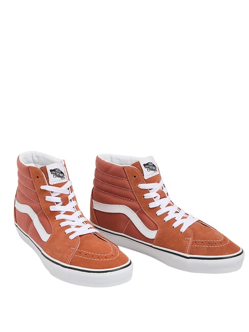 VANS SK8-HI  Zapatillas de cuero teoría del color castaño rojizo - Zapatos unisex