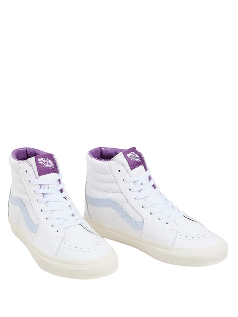 VANS SK8-HI  Zapatillas de cuero cuero premium azul halógeno - Zapatos unisex