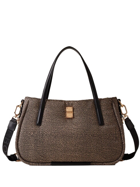 BORBONESE CAHIER  Bolso bandolera con correa para el hombro OP / NATURAL / NEGRO - Bolsos Mujer