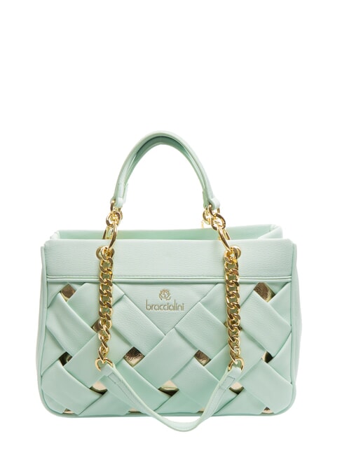 BRACCIALINI ICONS Bolso tejido con doble asa celestial - Bolsos Mujer