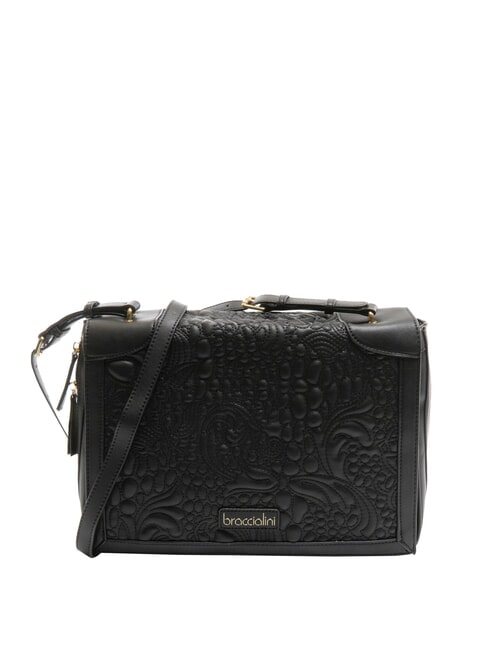 BRACCIALINI GINGER Bolso de hombro con solapa negro - Bolsos Mujer