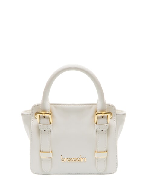 BRACCIALINI GRETA Bolso pequeño de piel blanco - Bolsos Mujer