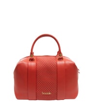 BRACCIALINI NAOMI Bolso ba&uacute;l de cuero trenzado - Bolsos Mujer