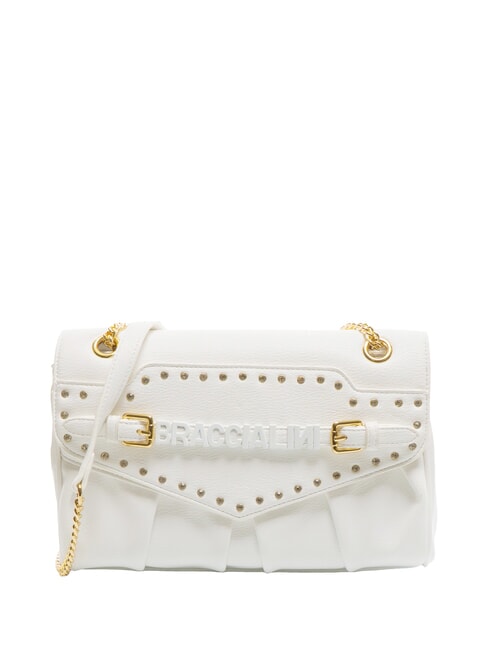BRACCIALINI GISELLE Bolso convertible con solapa blanco - Bolsos Mujer