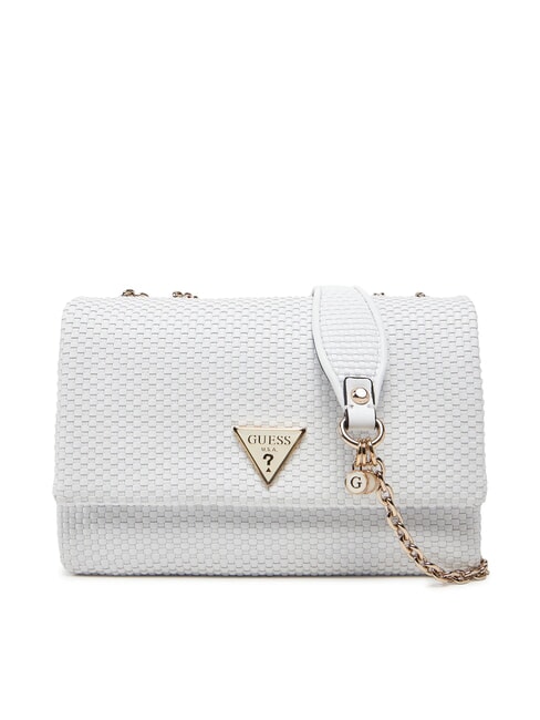 GUESS PHAEDRA Bolso de hombro tejido blanco - Bolsos Mujer